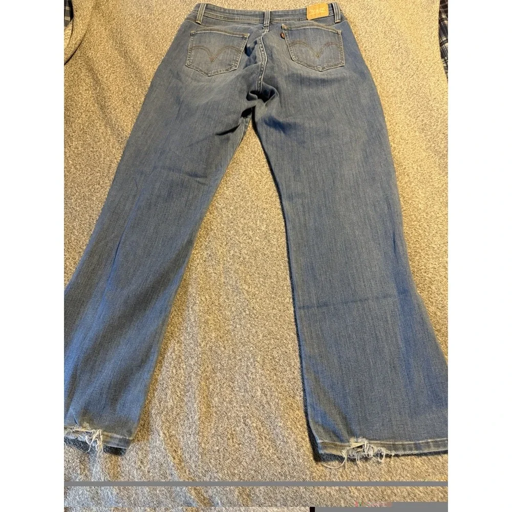 Levis 529 Jeans Womens 32 Blue Curvy Bootcut  Dark Wash Denim Mid Rise